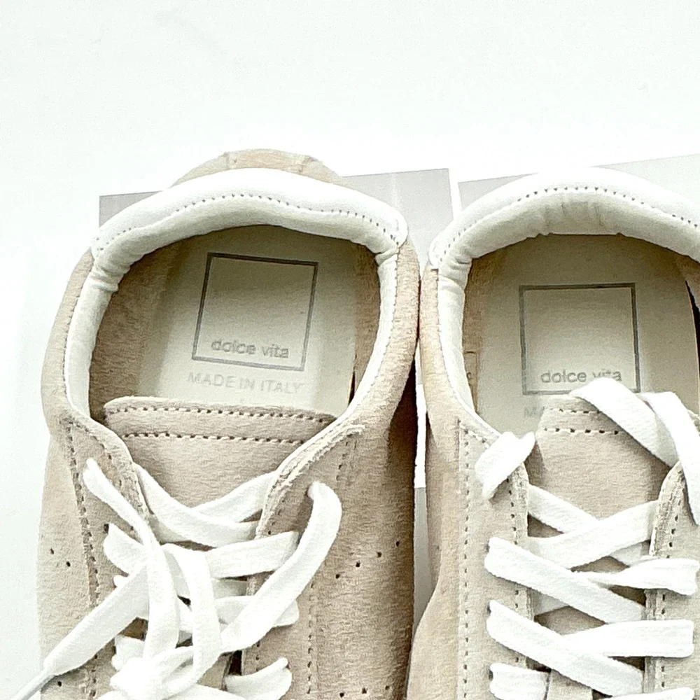 Dolce Vita Size 7 Sneaker Gray Suede Low Top Shoes NEW Serina $140